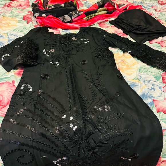 Eid outfit Pakistani salwar suit 3 PCs salwar suit dress small size Néw - Picture 6 of 9